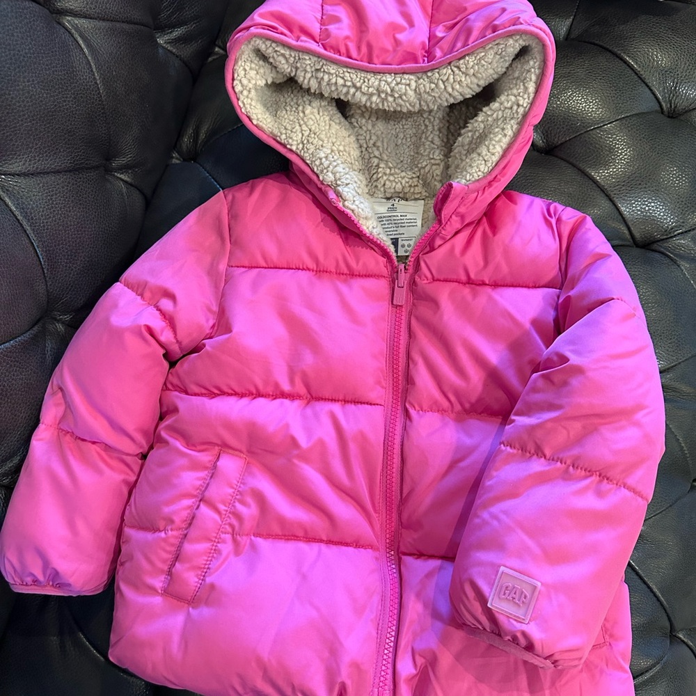 GAP Kids Pink Puffer Jacket